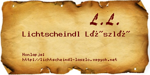 Lichtscheindl László névjegykártya